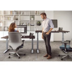 Fellowes High Pressure Laminate Desktop Mahogany - 48"x24" -office furniture sale c456d820f9c046397bdbde11f8e9ed3302