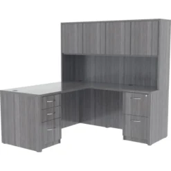 Lorell Weathered Charcoal Laminate Desking Hutch -office furniture sale c4bd5a9dc8ab6594e3cb5e6d2f7897c9ad