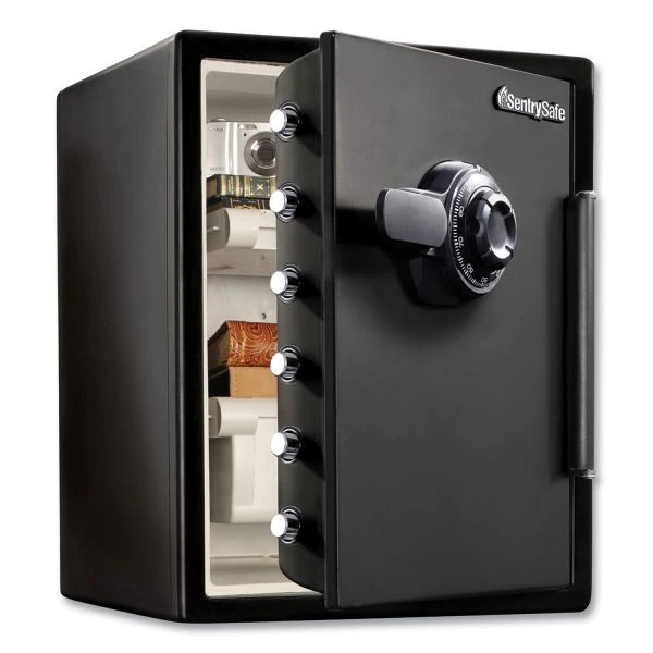 Sentry Safe Fire-Safe With Combination Access, 2 Cu Ft, 18.6w X 19.3d X 23.8h, Black 1 Sentry Safe Fire-Safe With Combination Access, 2 Cu Ft, 18.6w X 19.3d X 23.8h, Black