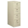 Alera Economy Vertical File, 4 Legal-Size File Drawers, Putty, 18" X 25" X 52"