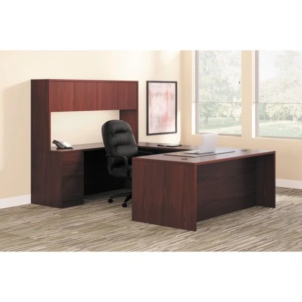 HON 10500 Series Double Pedestal Desk With Full Pedestals, 72" X 36" X 29.5", Mahogany 2 HON 10500 Series Double Pedestal Desk With Full Pedestals, 72" X 36" X 29.5", Mahogany - Image 2