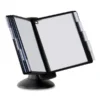 Durable SHERPA Motion Desk Reference System, 10 Panels, Black Borders