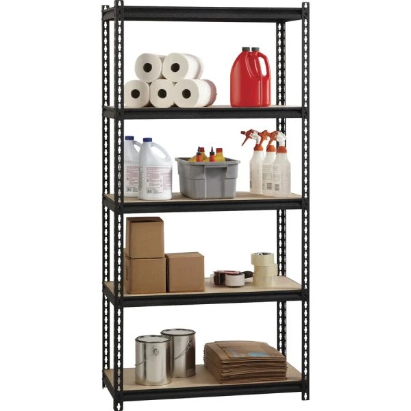 Lorell 2,300 Lb Capacity Riveted Steel Shelving 2 Lorell 2,300 Lb Capacity Riveted Steel Shelving - Image 2