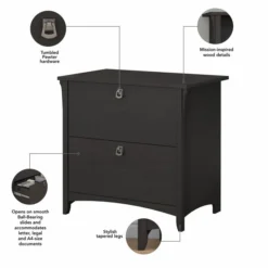 Bush Furniture Salinas 2 Drawer Lateral File Cabinet In Vintage Black 8 Bush Furniture Salinas 2 Drawer Lateral File Cabinet In Vintage Black -office furniture sale c839c00d75cf7e9a70833ab85c27a5ee80