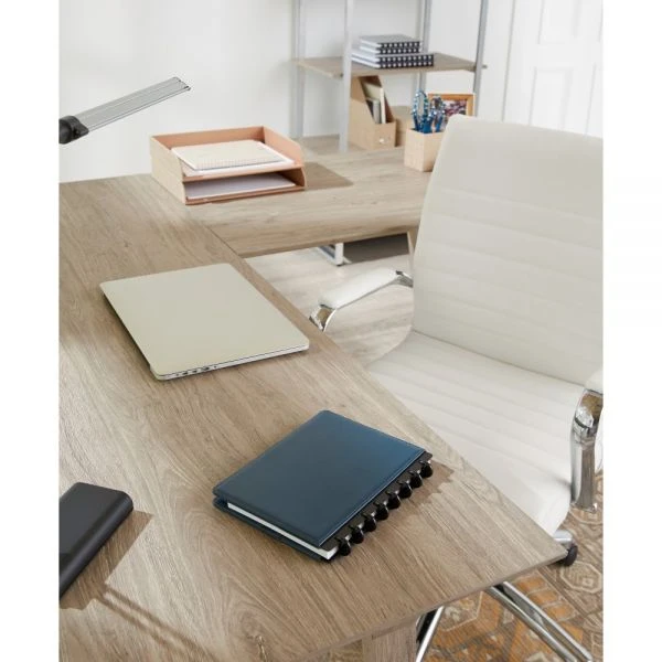 Modern Comfort Winsley Bonded Leather Mid-Back Manager's Chair, White/Silver, BIFMA Certified 8 Modern Comfort Winsley Bonded Leather Mid-Back Manager's Chair, White/Silver, BIFMA Certified - Image 8