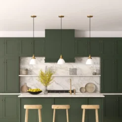 Madison 8" Wide Pendant With Metal Shade In White/Brass/White 16 Madison 8" Wide Pendant With Metal Shade In White/Brass/White -office furniture sale c8c4f281da7cf978e791053a47d0712478