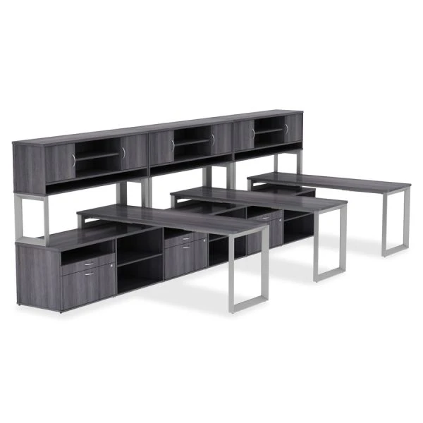 Lorell Relevance Series Mahogany Laminate Office Furniture Credenza - 2-Drawer 6 Lorell Relevance Series Mahogany Laminate Office Furniture Credenza - 2-Drawer - Image 6