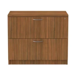 Alera Valencia Series Lateral File, 2 Legal/Letter-Size File Drawers, Modern Walnut, 34" X 22.75" X 29.5"