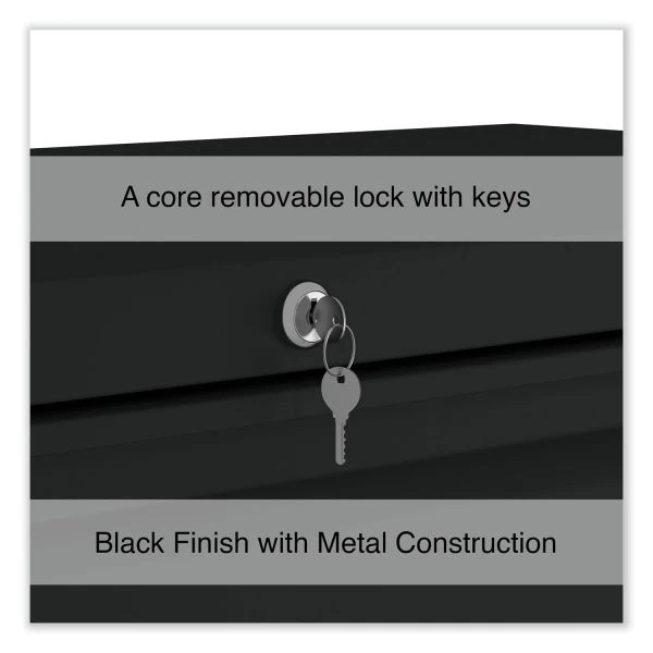 Alera Lateral File, 5 Legal/Letter/A4/A5-Size File Drawers, Black, 42" X 18.63" X 67.63" 7 Alera Lateral File, 5 Legal/Letter/A4/A5-Size File Drawers, Black, 42" X 18.63" X 67.63" - Image 7