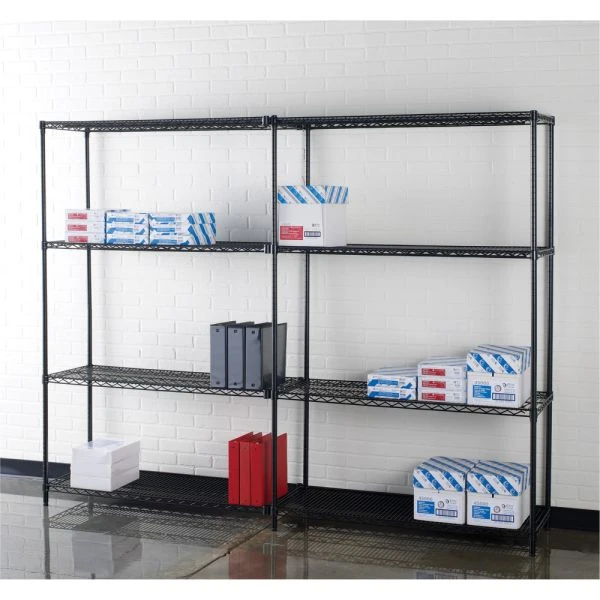 Lorell 4-Shelf Starter Unit Wire Shelving 4 Lorell 4-Shelf Starter Unit Wire Shelving - Image 4