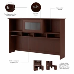Bush Furniture Cabot Hutch In Harvest Cherry -office furniture sale ca5949904cb04fd2e541c396f8a103ba54 2