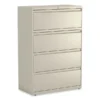 Alera Lateral File, 4 Legal/Letter-Size File Drawers, Putty, 36" X 18.63" X 52.5"