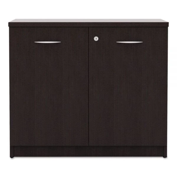 Alera Valencia Series Storage Cabinet, 34.13w X 22.78d X 29.5h, Espresso 2 Alera Valencia Series Storage Cabinet, 34.13w X 22.78d X 29.5h, Espresso - Image 2