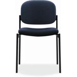 HON VL606 Stacking Guest Chair Without Arms, Fabric Upholstery, 21.25" X 21" X 32.75", Navy Seat, Navy Back, Black Base -office furniture sale cab0aac805743e2f59b69f9e825ea289e6