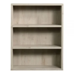 Sauder Optimum Bookcase, 45"H, 3 Shelves, Chalked Chestnut
