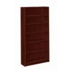 HON 1870 Series Bookcase, Six-Shelf, 36w X 11.5d X 72.63h, Mahogany