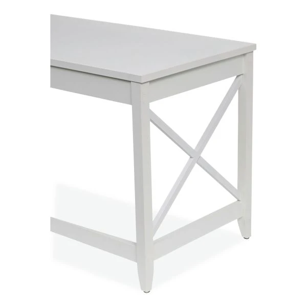 Workspace By Alera L-Shaped Farmhouse Desk, 58.27" X 58.27" X 29.53", White 5 Workspace By Alera L-Shaped Farmhouse Desk, 58.27" X 58.27" X 29.53", White - Image 5