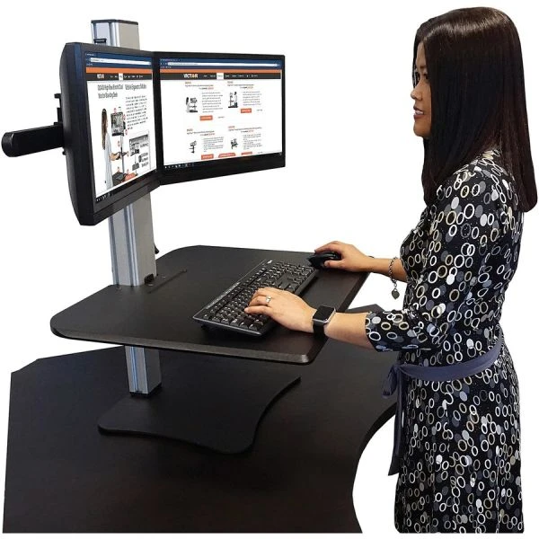Victor DC350 Dual Monitor Sit-Stand Desk Converter 2 Victor DC350 Dual Monitor Sit-Stand Desk Converter - Image 2