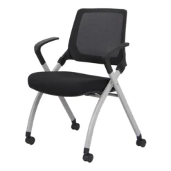 WorkPro AnyPlace Folding Nesting Chairs, Black, Pack Of 2 Chairs -office furniture sale cbfa9fddc19f8f263db0d3a551e14206d7