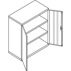 HON Assembled Storage Cabinet, 36w X 18d X 42h, Black -office furniture sale cc645154423983dc6896e1f9eb9fdf65db 1