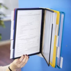 Durable Sherpa Sherpa Wall-Mount Reference System, 10 Gray Panels, Letter, Assorted Borders -office furniture sale ccceb7b18868cdd720f1cf29405629c08f