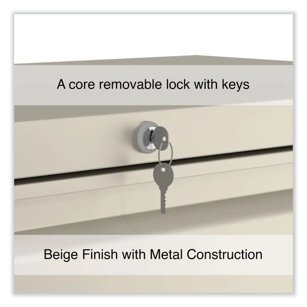 Alera Lateral File, 4 Legal/Letter-Size File Drawers, Putty, 36" X 18.63" X 52.5" 5 Alera Lateral File, 4 Legal/Letter-Size File Drawers, Putty, 36" X 18.63" X 52.5" - Image 5