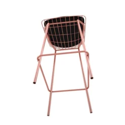 Madeline Barstool, Set Of 3 In Rose Pink Gold And Black -office furniture sale cd4c670895647f9ebb37a794d5232a0525