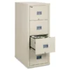 FireKing Patriot By FireKing Insulated Fire File, 1-Hour Fire Protection, 4 Letter-Size File Drawers, Parchment, 17.75 X 31.63 X 52.75