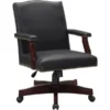 Lorell Traditional Executive Bonded Leather Office Chair