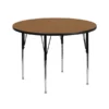 Flash Furniture 42'' Round Activity Table With Oak Thermal Fused Laminate Top And Standard Height Adjustable Legs