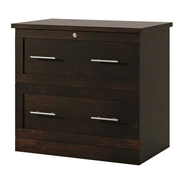 2-Drawer 30"W Lateral File Cabinet, Peppered Black 1 2-Drawer 30"W Lateral File Cabinet, Peppered Black