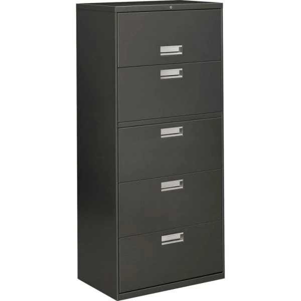 HON 600 Series Five-Drawer Lateral File, Letter/Legal/A4, 30w X 18d, Charcoal 1 HON 600 Series Five-Drawer Lateral File, Letter/Legal/A4, 30w X 18d, Charcoal