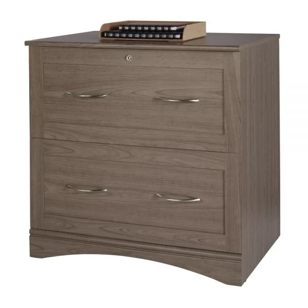 Pelingo 31”W Lateral 2-Drawer File Cabinet, Gray 5 Pelingo 31”W Lateral 2-Drawer File Cabinet, Gray - Image 5