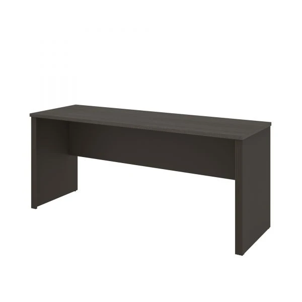 Bestar Prestige + Credenza In Bark Gray & Slate 1 Bestar Prestige + Credenza In Bark Gray & Slate