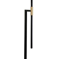 Nico 63" Tall Floor Lamp With Fabric Shade In Matte Black/Brass/White -office furniture sale cf2a9fcf47cb9e87acbcca7447346837b5