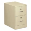 HON 310 Series 2-Drawer Vertical Metal File Cabinet, Legal, 29" Height, Full-Suspension, Putty