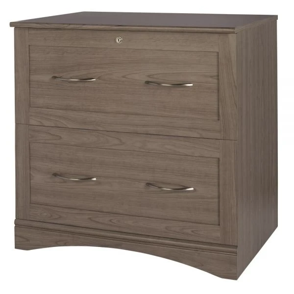 Pelingo 31”W Lateral 2-Drawer File Cabinet, Gray 2 Pelingo 31”W Lateral 2-Drawer File Cabinet, Gray - Image 2
