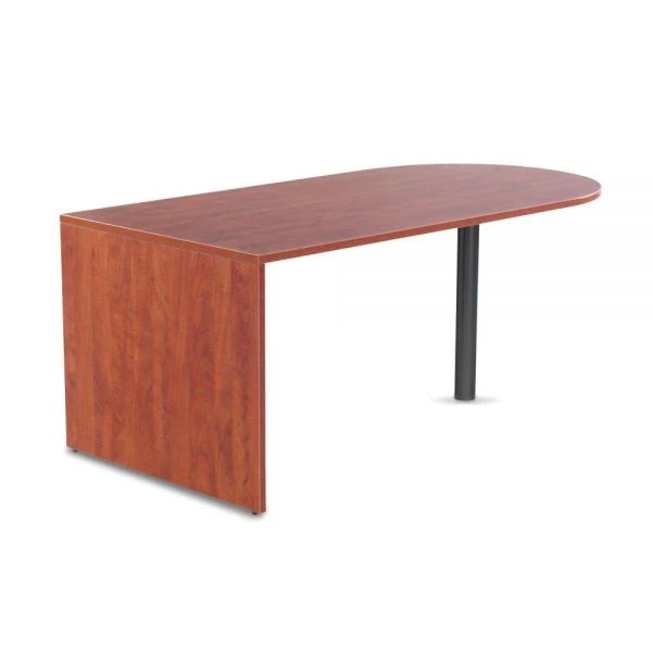 Alera Valencia Series D-Top Desk, 71" X 35.5" X 29.63", Medium Cherry 4 Alera Valencia Series D-Top Desk, 71" X 35.5" X 29.63", Medium Cherry - Image 4
