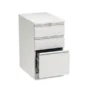 HON Brigade Mobile Pedestal With Pencil Tray Insert, Left/Right, 3-Drawers: Box/Box/File, Letter, Light Gray, 15" X 22.88" X 28"