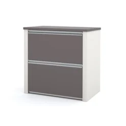 Bestar Connexion 30" Lateral File (ready-to-assemble) In Slate & Sandstone