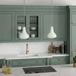 Yuri 11.75" Wide Pendant With Glass Shade In Brass/White Milk -office furniture sale d0a34be3fc9301f33dfb0ef8d02bf90517