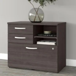 Bush Business Furniture Studio A Office Storage Cabinet With Drawers And Shelves In Storm Gray -office furniture sale d105c5a561eab60f1d31b78c7da5f830e3