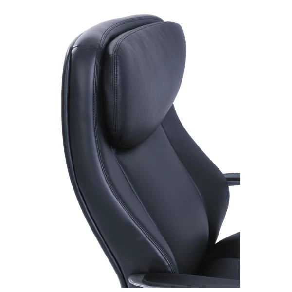 La-Z-Boy Commercial 2000 Big/Tall Executive Chair, Supports Up To 400 Lb, 20.5" To 23.5" Seat Height, Black Seat/Back, Silver Base 4 La-Z-Boy Commercial 2000 Big/Tall Executive Chair, Supports Up To 400 Lb, 20.5" To 23.5" Seat Height, Black Seat/Back, Silver Base - Image 4
