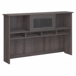 Bush Furniture Cabot 60W Hutch In Heather Gray