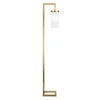 Malva 67.75" Tall Floor Lamp With Glass Shade In Brass/White Milk