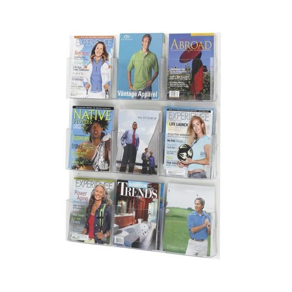 Safco Clear2c™ 9 Magazine Display 1 Safco Clear2c™ 9 Magazine Display