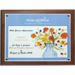 NuDell Award-A-Plaque Document Holder, Acrylic/Plastic, 10.5 X 13, Walnut -office furniture sale d328535e971cc7641b29d42597de007a2b