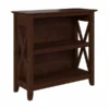 Bush Furniture Key West Small 2 Shelf Bookcase In Bing Cherry