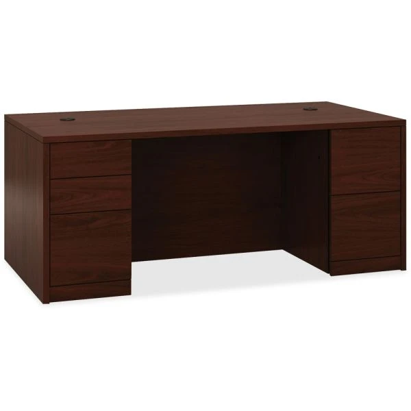 HON 10500 Series Double Pedestal Desk With Full Pedestals, 72" X 36" X 29.5", Mahogany 6 HON 10500 Series Double Pedestal Desk With Full Pedestals, 72" X 36" X 29.5", Mahogany - Image 6