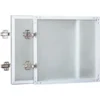 Lorell Wall-Mount Hutch Frosted Glass Door